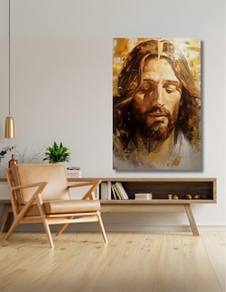 Foto 3 | Cuadro Decorativo Jesús Dorado