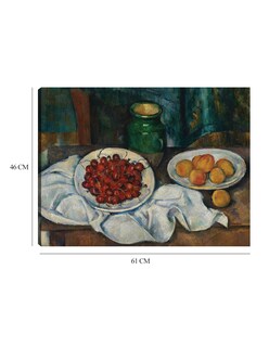 Foto 6 | Cuadro Decorativo - Naturaleza Muerta Con Cerezas Y Melocotones (1885-1887)- Paul Cézanne - 46x61 - Impresión En