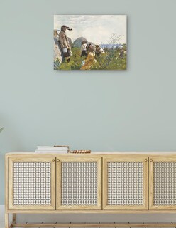 Foto 4 | Cuadro Decorativo - Recolectores De Bayas (1873)- Winslow Homer - Fotografía - 28x36 - Impresión En Lienzo - Fine Art