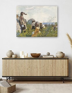 Foto 5 | Cuadro Decorativo - Recolectores De Bayas (1873)- Winslow Homer - Fotografía - 28x36 - Impresión En Lienzo - Fine Art