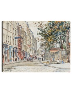 Foto 1 | Cuadro Decorativo - Calle Hermel En Montmartre (1899)- Frédéric Houbron - Fotografía - 69x92 - Impresión En