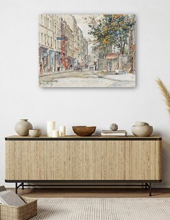 Foto 5 | Cuadro Decorativo - Calle Hermel En Montmartre (1899)- Frédéric Houbron - Fotografía - 69x92 - Impresión En