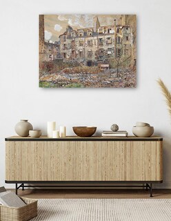 Foto 5 | Cuadro Decorativo - El Antiguo Cementerio De Saint-andré- Frédéric Houbron - 69x92 - Impresión En Lienzo - Fatj