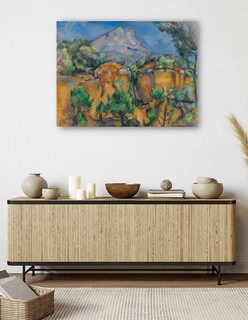Foto 5 | Cuadro Decorativo - La Montaña Sainte-victoire Vista Desde La Cantera Bibémus - Paul Cézanne - 77x102 - Impr
