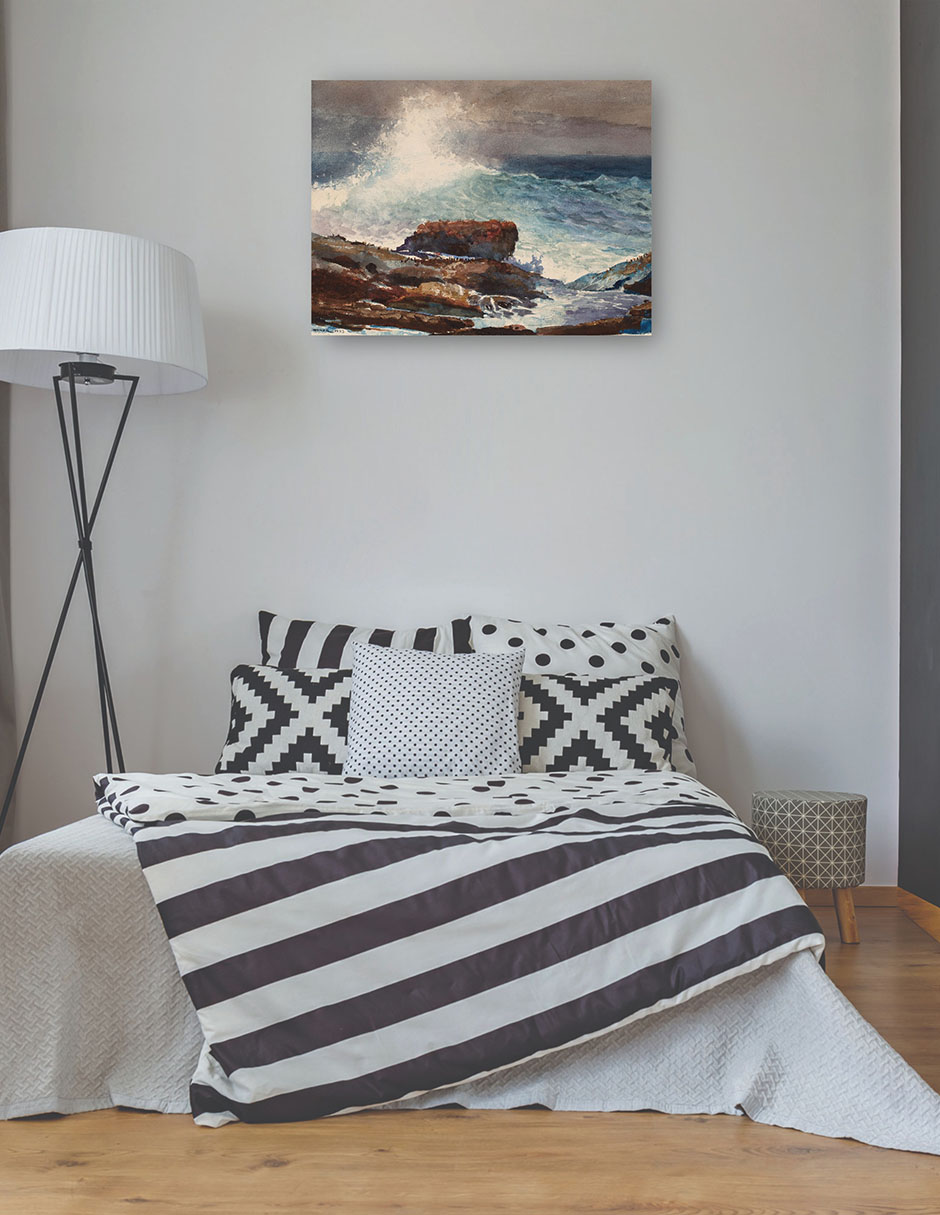 Foto 3 | Cuadro Decorativo - Marea Entrante, Scarboro, Maine (1883)- Winslow Homer - 28x36 - Impresión En Lienzo - Fatj