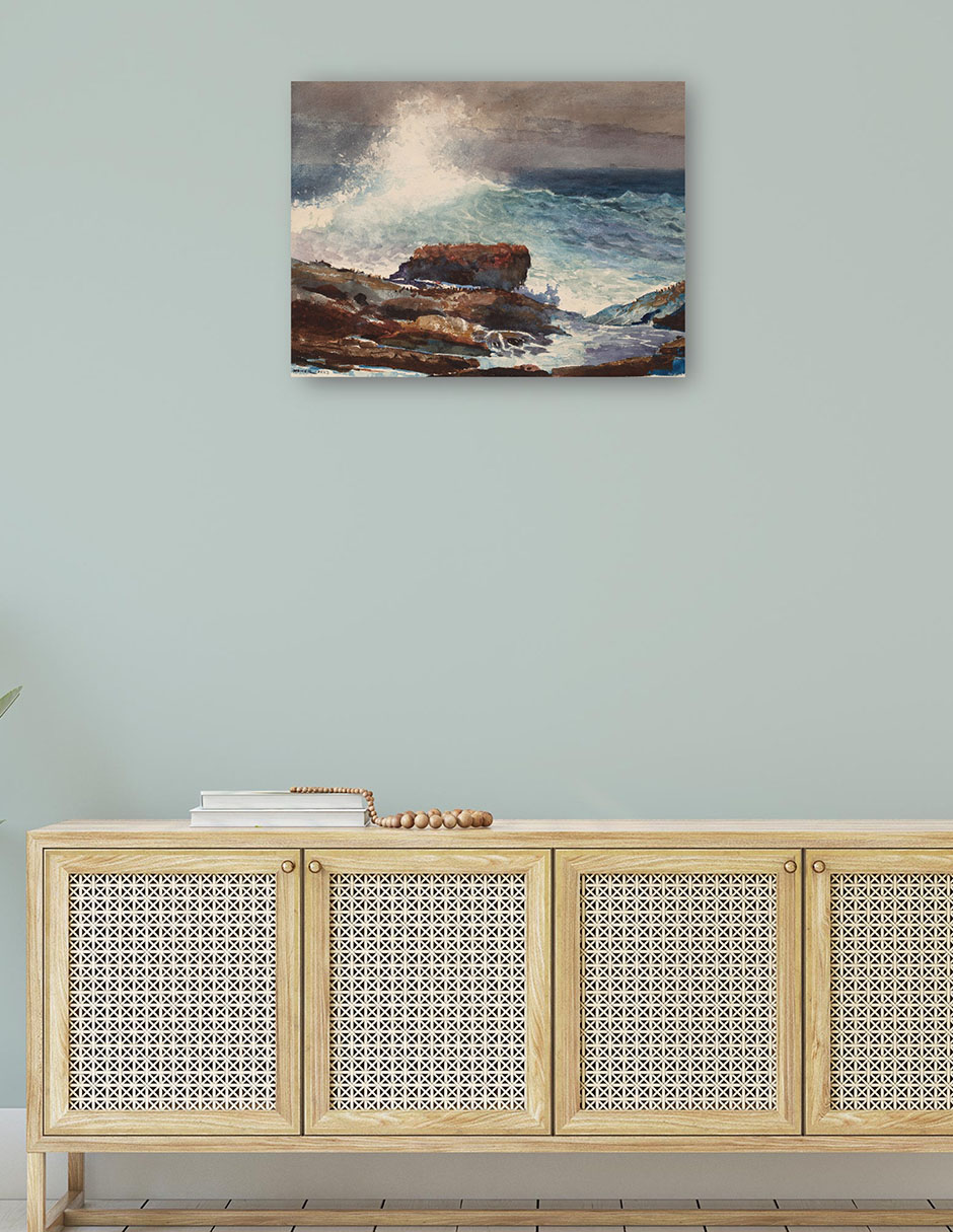 Foto 5 pulgar | Cuadro Decorativo - Marea Entrante, Scarboro, Maine (1883)- Winslow Homer - 28x36 - Impresión En Lienzo - Fatj