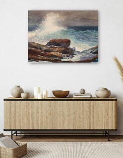 Foto 5 | Cuadro Decorativo - Marea Entrante, Scarboro, Maine (1883)- Winslow Homer - 28x36 - Impresión En Lienzo - Fatj