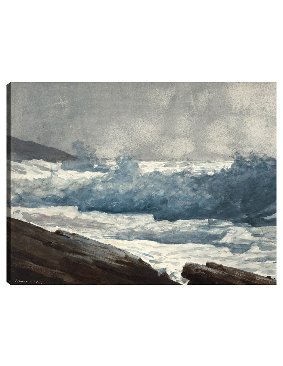 Foto 1 | Cuadro Decorativo - El Cuello De Prout, Rompedores (1883)- Winslow Homer - 28x36 - Impresión En Lienzo - Fatj