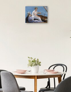 Foto 2 | Cuadro Decorativo - Paseos En Bote (1874)- Edouard Manet - Fotografía - 28x36 - Impresión En Lienzo - Fine Art Tj