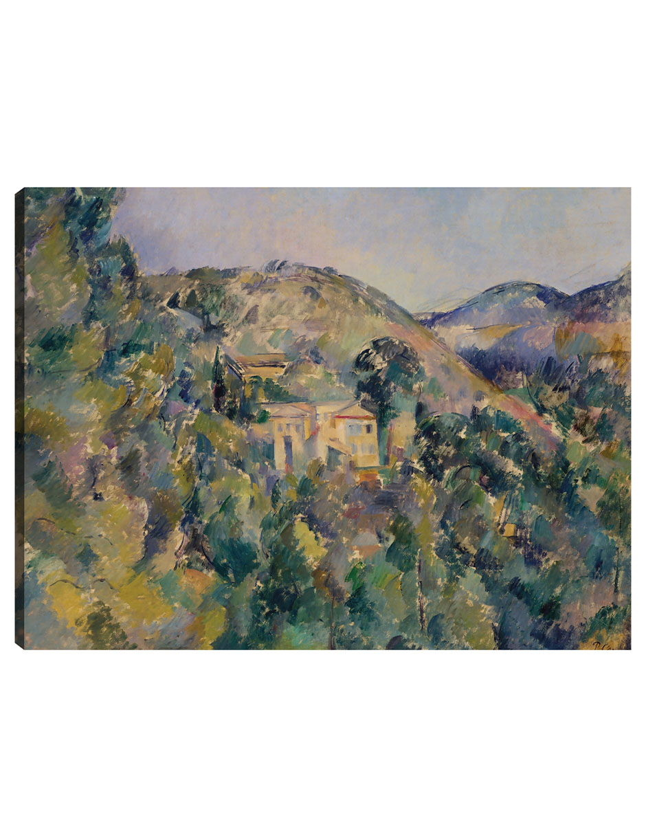 Foto 2 pulgar | Cuadro Decorativo - Vista Del Domaine Saint-joseph - Paul Cézanne - 28x36 - Impresión En Lienzo - Fatj