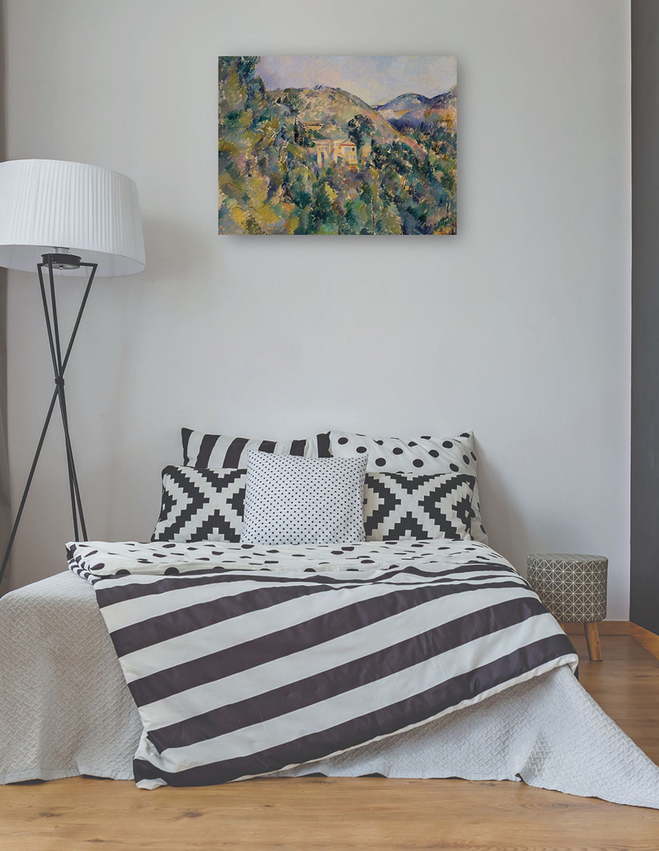 Foto 4 pulgar | Cuadro Decorativo - Vista Del Domaine Saint-joseph - Paul Cézanne - 28x36 - Impresión En Lienzo - Fatj