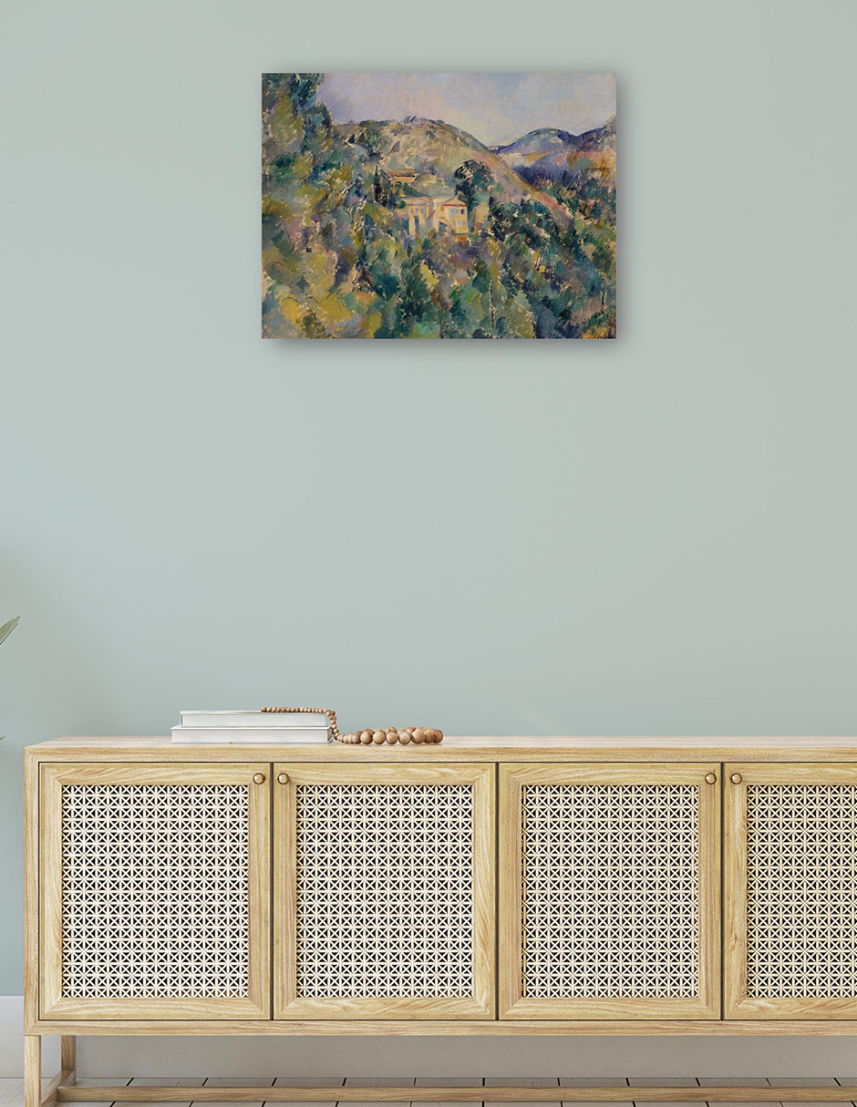 Foto 5 pulgar | Cuadro Decorativo - Vista Del Domaine Saint-joseph - Paul Cézanne - 28x36 - Impresión En Lienzo - Fatj