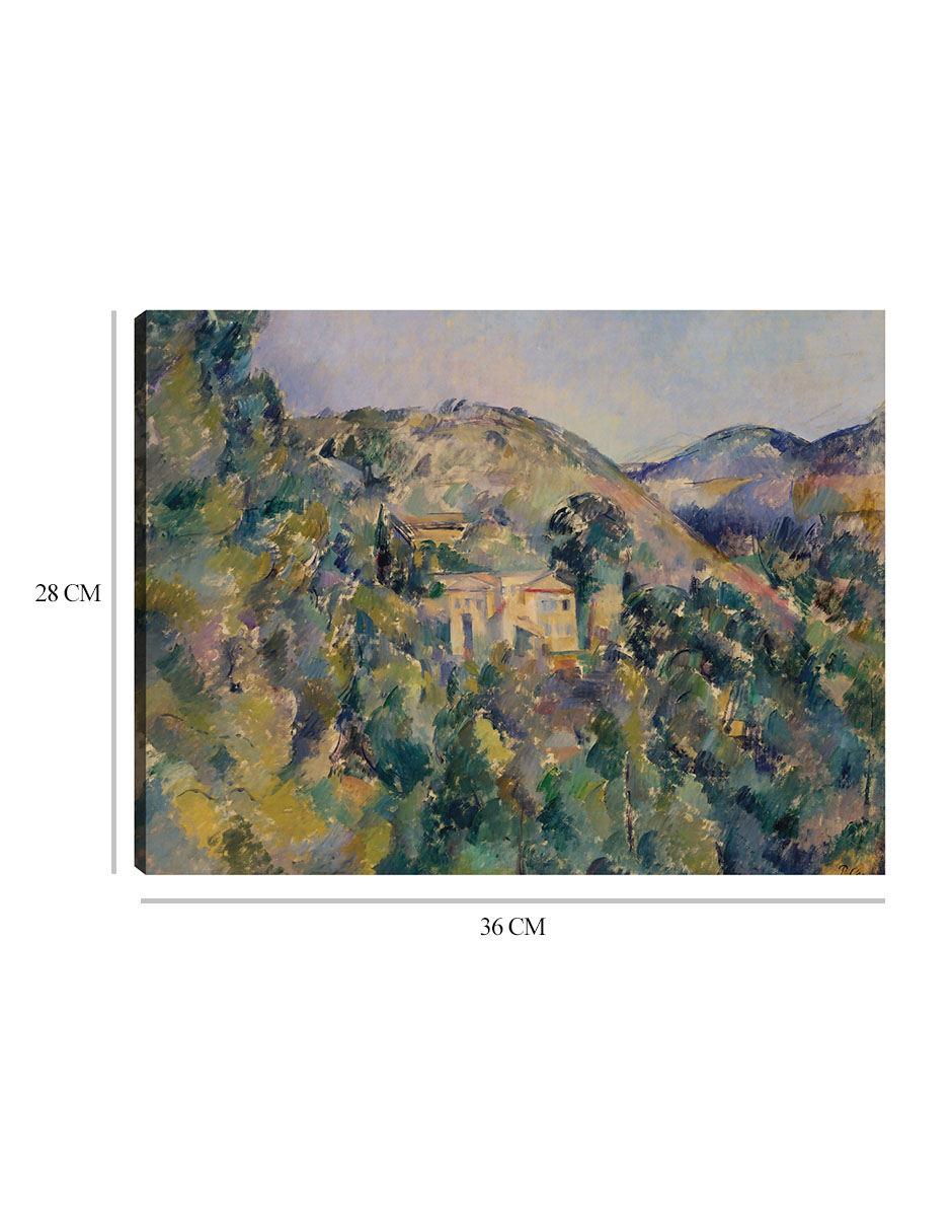 Foto 7 pulgar | Cuadro Decorativo - Vista Del Domaine Saint-joseph - Paul Cézanne - 28x36 - Impresión En Lienzo - Fatj