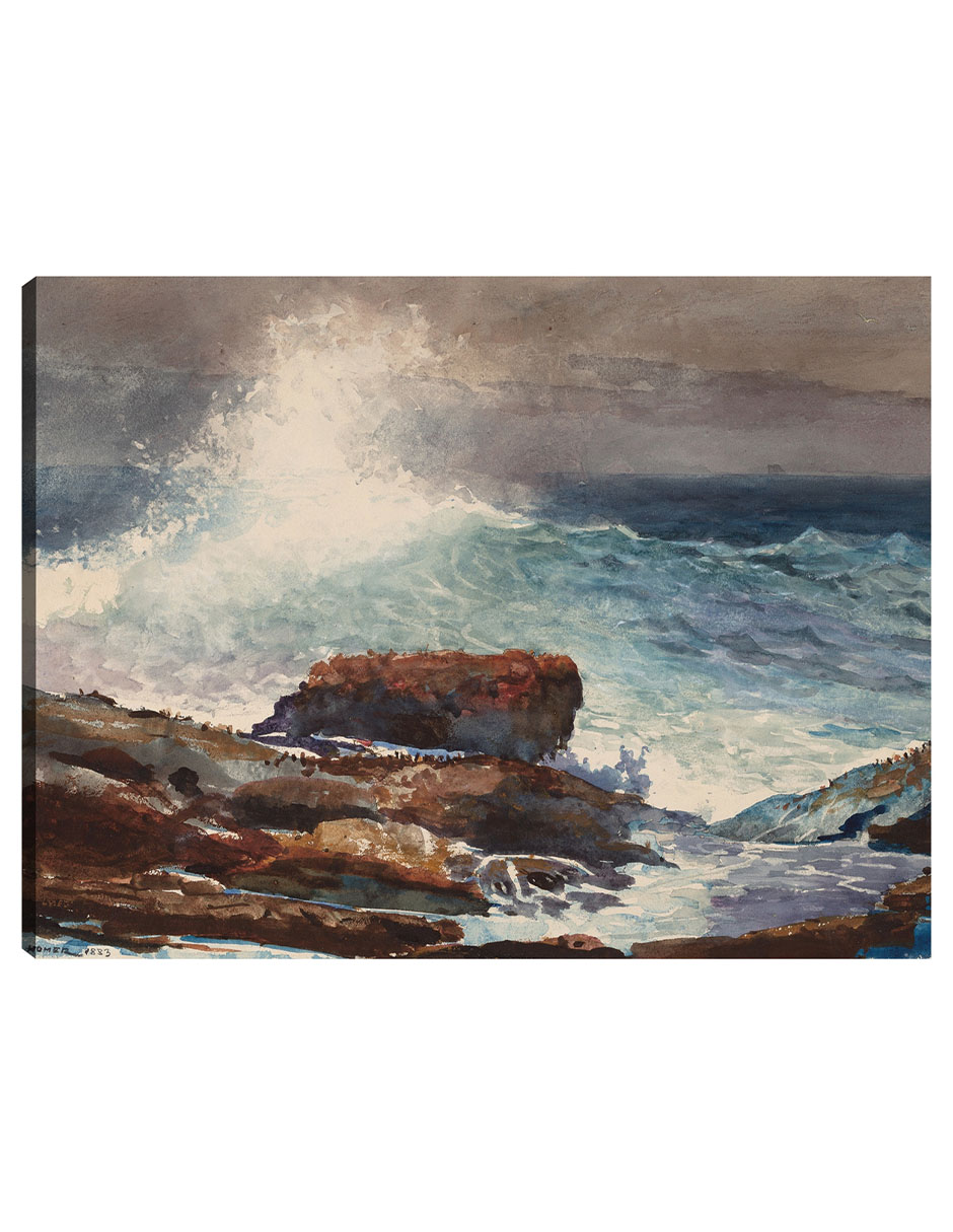 Foto 2 pulgar | Cuadro Decorativo - Marea Entrante, Scarboro, Maine (1883)- Winslow Homer - 69x92 - Impresión En Lienzo - Fatj
