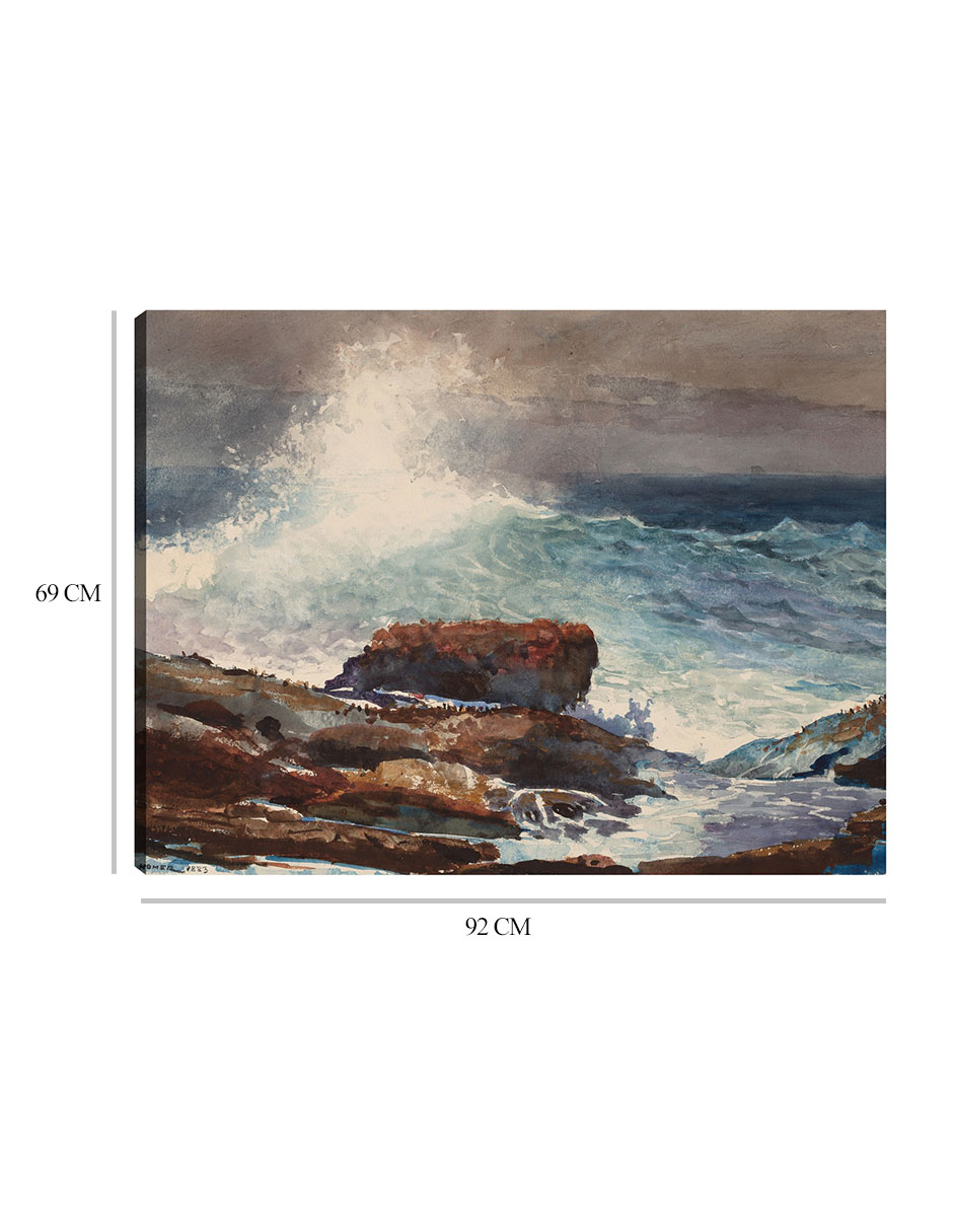 Foto 6 | Cuadro Decorativo - Marea Entrante, Scarboro, Maine (1883)- Winslow Homer - 69x92 - Impresión En Lienzo - Fatj