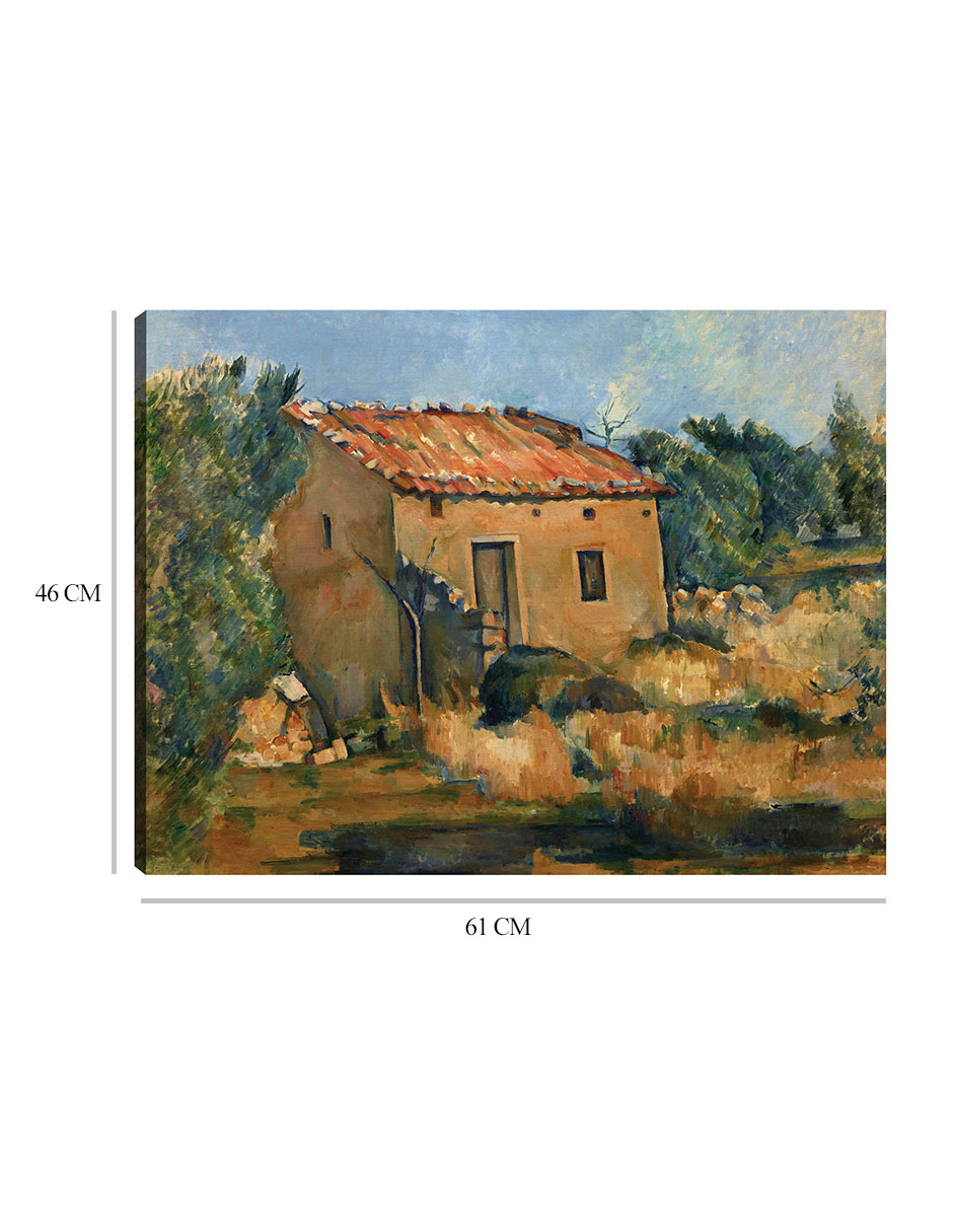 Foto 7 pulgar | Cuadro Decorativo - Casa Abandonada Cerca De Aix-en-provence (1885-1887)- Paul Cézanne - 46x61 - Impresión En Lienz