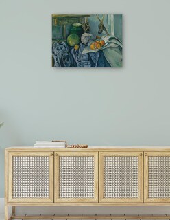Foto 4 | Cuadro Decorativo - Naturaleza Muerta Con Tarro De Jengibre Y Berenjenas - Paul Cézanne - 69x92 - Impresión En Lie
