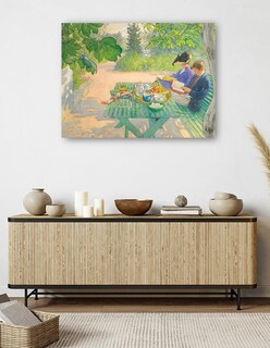 Foto 5 | Cuadro Decorativo - Lectura Navideña (1916)- Carl Larsson - Fotografía - 69x92 - Impresión En Lienzo - Fine Art Tj