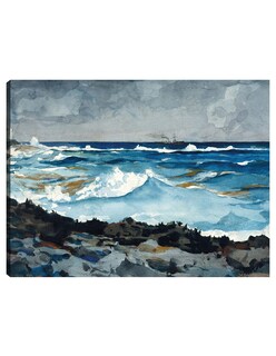 Foto 1 | Cuadro Decorativo - Costa Y Surf, Nassau (1899)- Winslow Homer - Fotografía - 69x92 - Impresión En Lienzo - Fine Art Tj