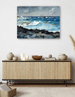 Foto 5 | Cuadro Decorativo - Costa Y Surf, Nassau (1899)- Winslow Homer - Fotografía - 69x92 - Impresión En Lienzo - Fine Art Tj