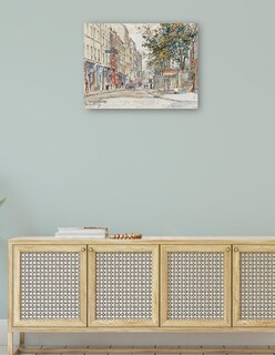 Foto 4 | Cuadro Decorativo - Calle Hermel En Montmartre (1899)- Frédéric Houbron - Fotografía - 28x36 - Impresión En