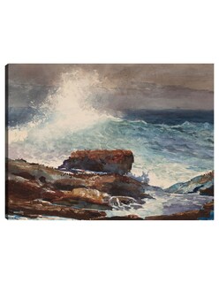 Foto 1 | Cuadro Decorativo - Marea Entrante, Scarboro, Maine (1883)- Winslow Homer - 46x61 - Impresión En Lienzo - Fatj