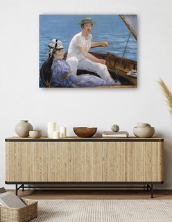 Foto 5 | Cuadro Decorativo - Paseos En Bote (1874)- Edouard Manet - Fotografía - 69x92 - Impresión En Lienzo - Fine Art Tj