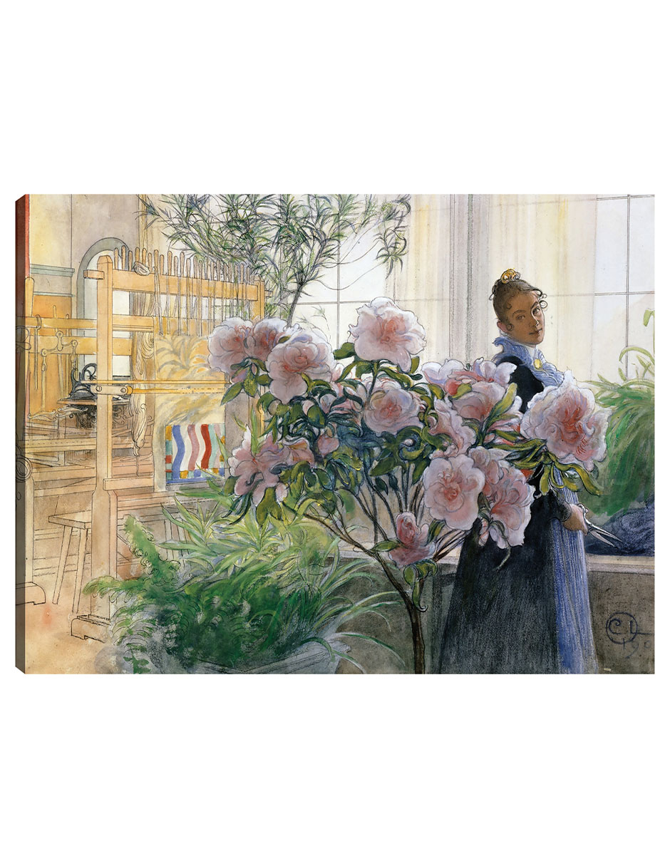 Foto 1 | Cuadro Decorativo - Azalea (1906)- Carl Larsson - Fotografía - 46x61 - Impresión En Lienzo - Fine Art Tj