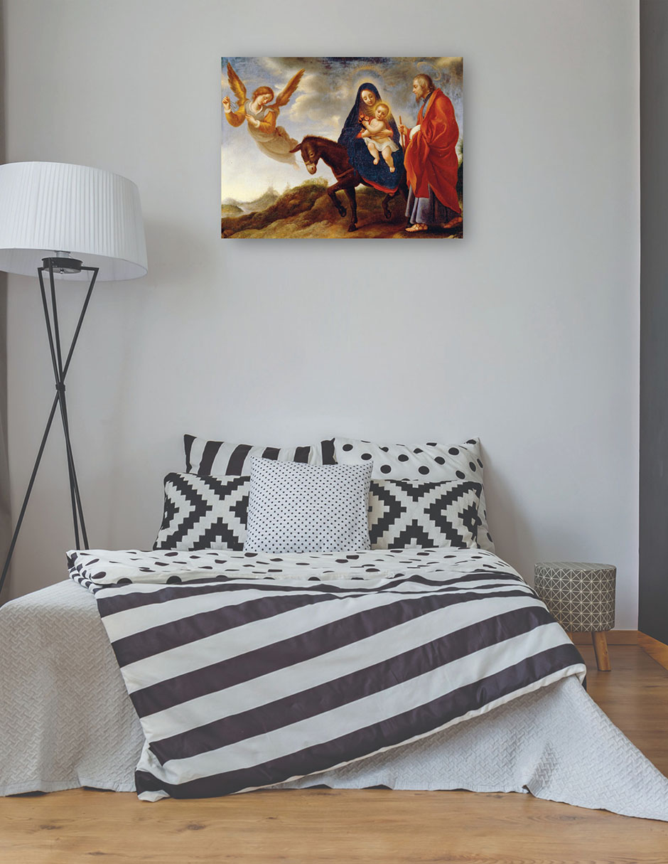 Foto 4 pulgar | Cuadro Decorativo - La Huida A Egipto (entre 1648 Y 1650)- Carlo Dolci - Fotografía - 46x61 - Impresión En Lien
