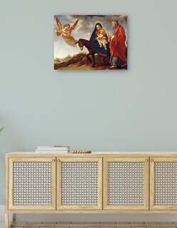 Foto 4 | Cuadro Decorativo - La Huida A Egipto (entre 1648 Y 1650)- Carlo Dolci - Fotografía - 46x61 - Impresión En Lien