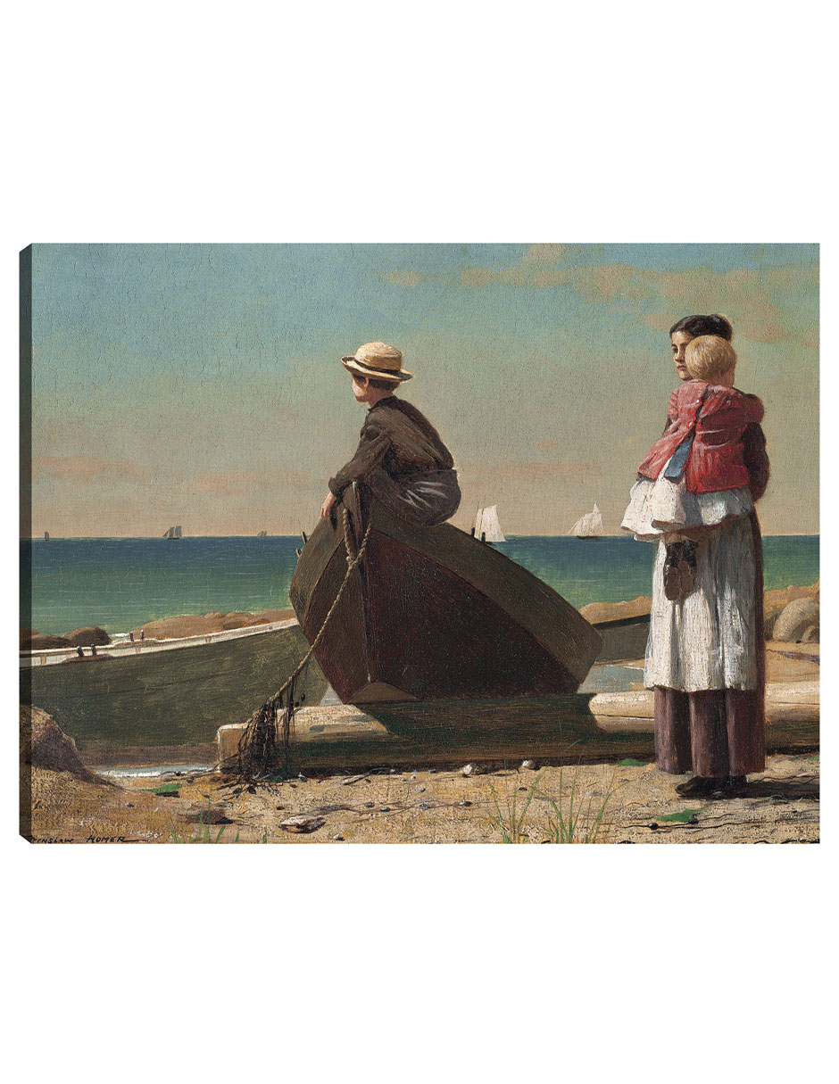 Foto 2 pulgar | Cuadro Decorativo - ¡viene Papá! (1873)- Winslow Homer - Fotografía - 46x61 - Impresión En Lienzo - Fine Art Tj