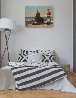 Foto 3 | Cuadro Decorativo - ¡viene Papá! (1873)- Winslow Homer - Fotografía - 46x61 - Impresión En Lienzo - Fine Art Tj
