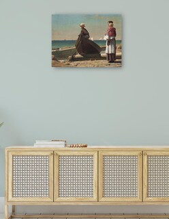 Foto 4 | Cuadro Decorativo - ¡viene Papá! (1873)- Winslow Homer - Fotografía - 46x61 - Impresión En Lienzo - Fine Art Tj