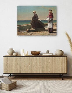 Foto 5 | Cuadro Decorativo - ¡viene Papá! (1873)- Winslow Homer - Fotografía - 46x61 - Impresión En Lienzo - Fine Art Tj