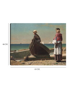 Foto 6 | Cuadro Decorativo - ¡viene Papá! (1873)- Winslow Homer - Fotografía - 46x61 - Impresión En Lienzo - Fine Art Tj