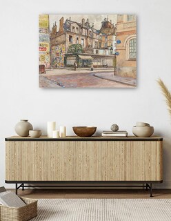 Foto 5 | Cuadro Decorativo - Esquina De La Rue Mabillon Y La Rue Clément- Frédéric Houbron - 46x61 - Impresión En Lienzo - Fatj