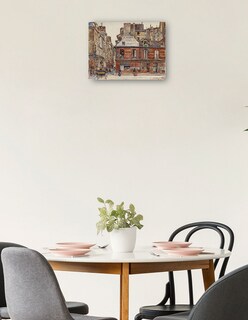 Foto 2 | Cuadro Decorativo - Calle Sauval, Vista Desde La Calle Saint-honoré- Frédéric Houbron - 46x61 - Impresión En Lienz