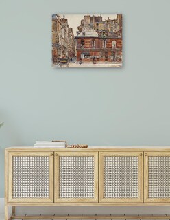 Foto 4 | Cuadro Decorativo - Calle Sauval, Vista Desde La Calle Saint-honoré- Frédéric Houbron - 46x61 - Impresión En Lienz