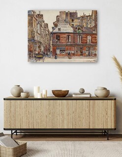 Foto 5 | Cuadro Decorativo - Calle Sauval, Vista Desde La Calle Saint-honoré- Frédéric Houbron - 46x61 - Impresión En Lienz