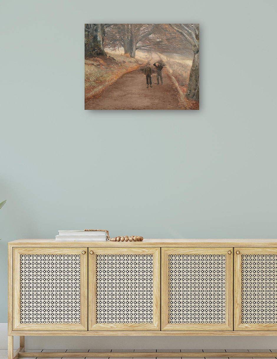 Foto 5 pulgar | Cuadro Decorativo - Sendero Cerca De Herlufsholm, Zelanda (1890)- Laurits Andersen Ring - 28x36 - Impresión En Lien