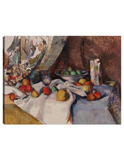 Foto 1 | Cuadro Decorativo - Naturaleza Muerta Con Manzanas (de 1895 A 1898)- Paul Cézanne - 77x102 - Impresión En Lienzo - Fatj