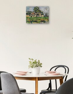 Foto 2 | Cuadro Decorativo - Orillas Del Marne (hacia 1888)- Paul Cézanne - Fotografía - 46x61 - Impresión En Lienzo - Fine A
