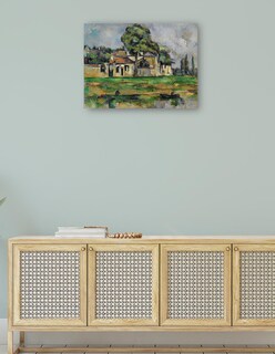 Foto 4 | Cuadro Decorativo - Orillas Del Marne (hacia 1888)- Paul Cézanne - Fotografía - 46x61 - Impresión En Lienzo - Fine A
