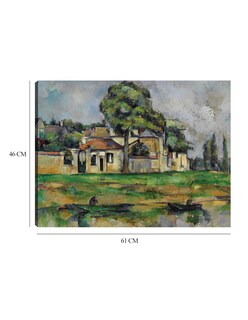 Foto 6 | Cuadro Decorativo - Orillas Del Marne (hacia 1888)- Paul Cézanne - Fotografía - 46x61 - Impresión En Lienzo - Fine A