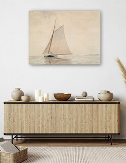 Foto 5 | Cuadro Decorativo - Navegando Frente A Gloucester (hacia 1880)- Winslow Homer - 28x36 - Impresión En Lienzo - Fatj