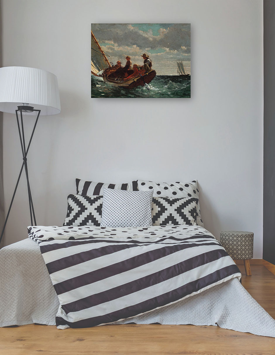 Foto 3 | Cuadro Decorativo - Breezing Up (una Venida Favorable) (1873-1876)- Winslow Homer - 69x92 - Impresión En Lienzo - Fatj