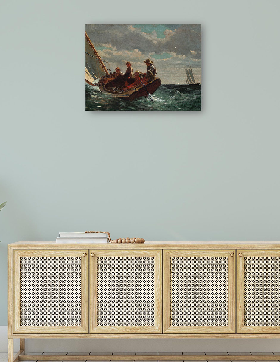 Foto 4 | Cuadro Decorativo - Breezing Up (una Venida Favorable) (1873-1876)- Winslow Homer - 69x92 - Impresión En Lienzo - Fatj