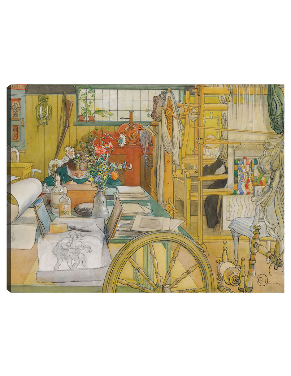 Foto 1 | Cuadro Decorativo - Verkstaden (el Taller)- Carl Larsson - Fotografía - 28x36 - Impresión En Lienzo - Fine Art Tj