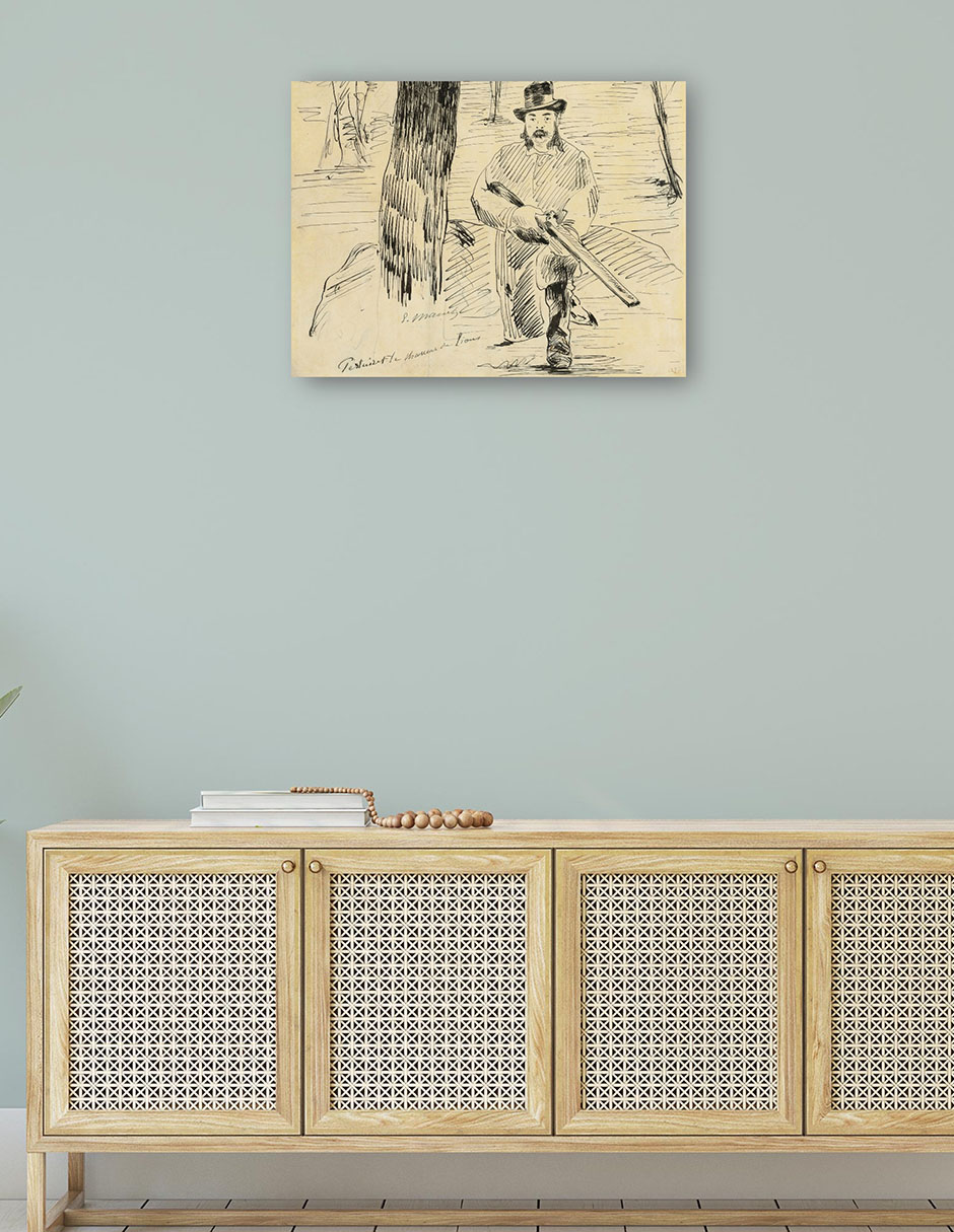 Foto 4 | Cuadro Decorativo - Pertuiset, El Cazador De Leones (1881)- Edouard Manet - 69x92 - Impresión En Lienzo - Fatj