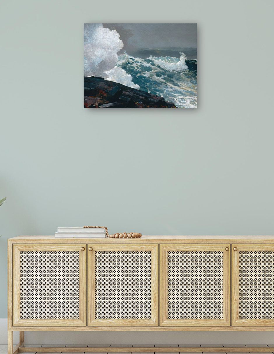 Foto 5 pulgar | Cuadro Decorativo - Noreste (1895)- Winslow Homer - Fotografía - 46x61 - Impresión En Lienzo - Fine Art Tj
